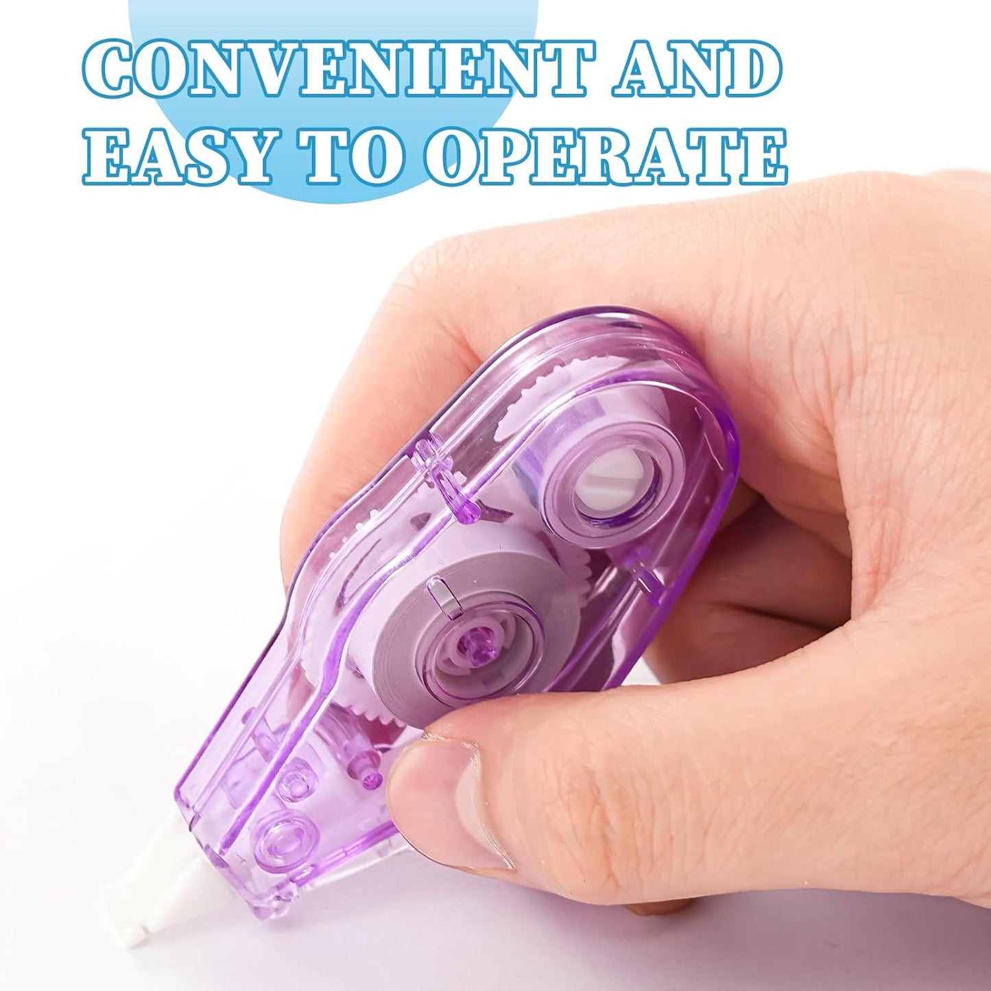 Mini Correction Tape, Easy-To-Use Anti Tear Tape, Long and Smooth, Instantly Correct Writing and Printing Errors, Perfect for Office, School, and Home Use