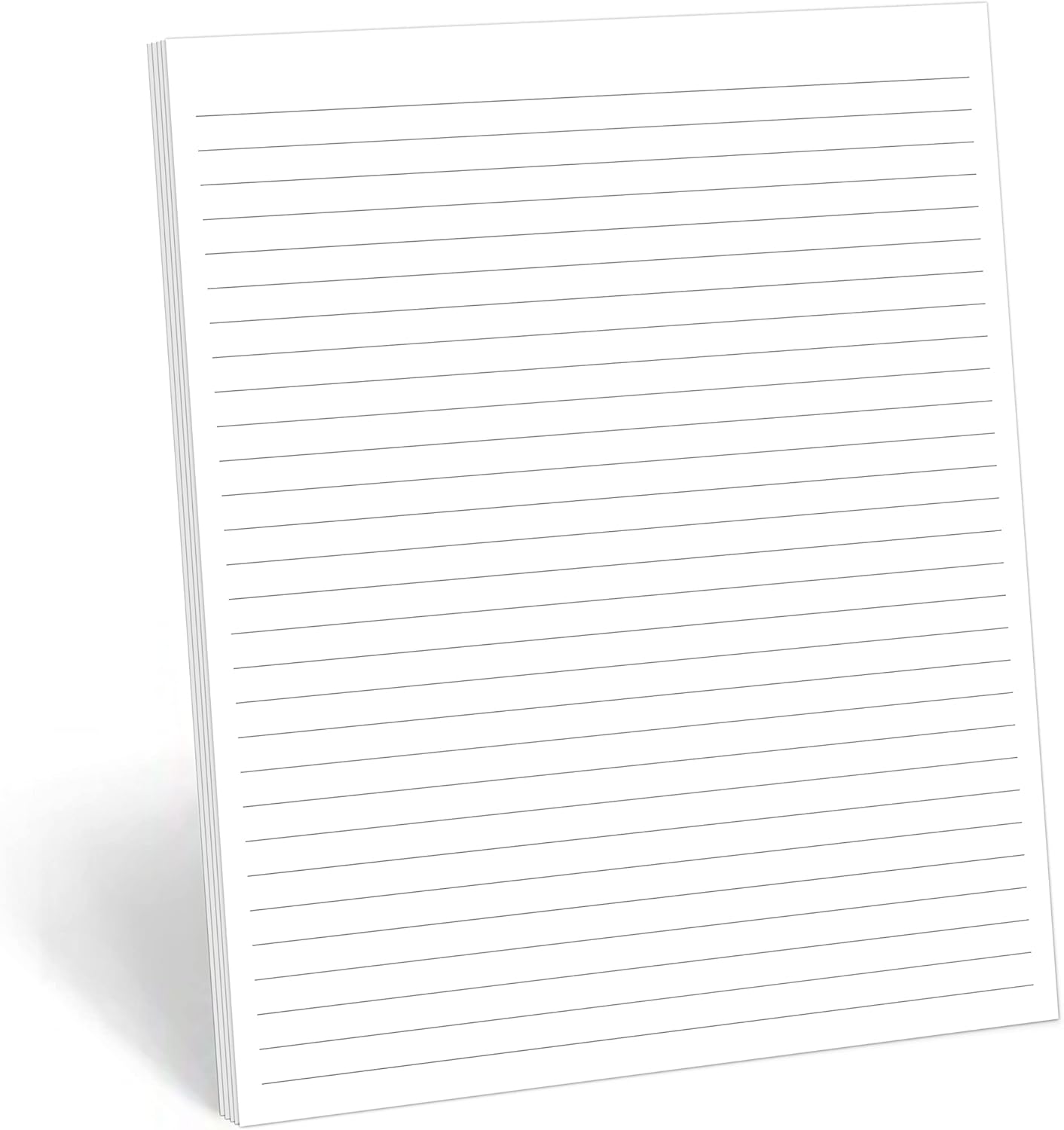 321Done Ruled Notepad Lined Notepad - Made in USA, White - Half Size (5.5x8.5), Wide-Ruled