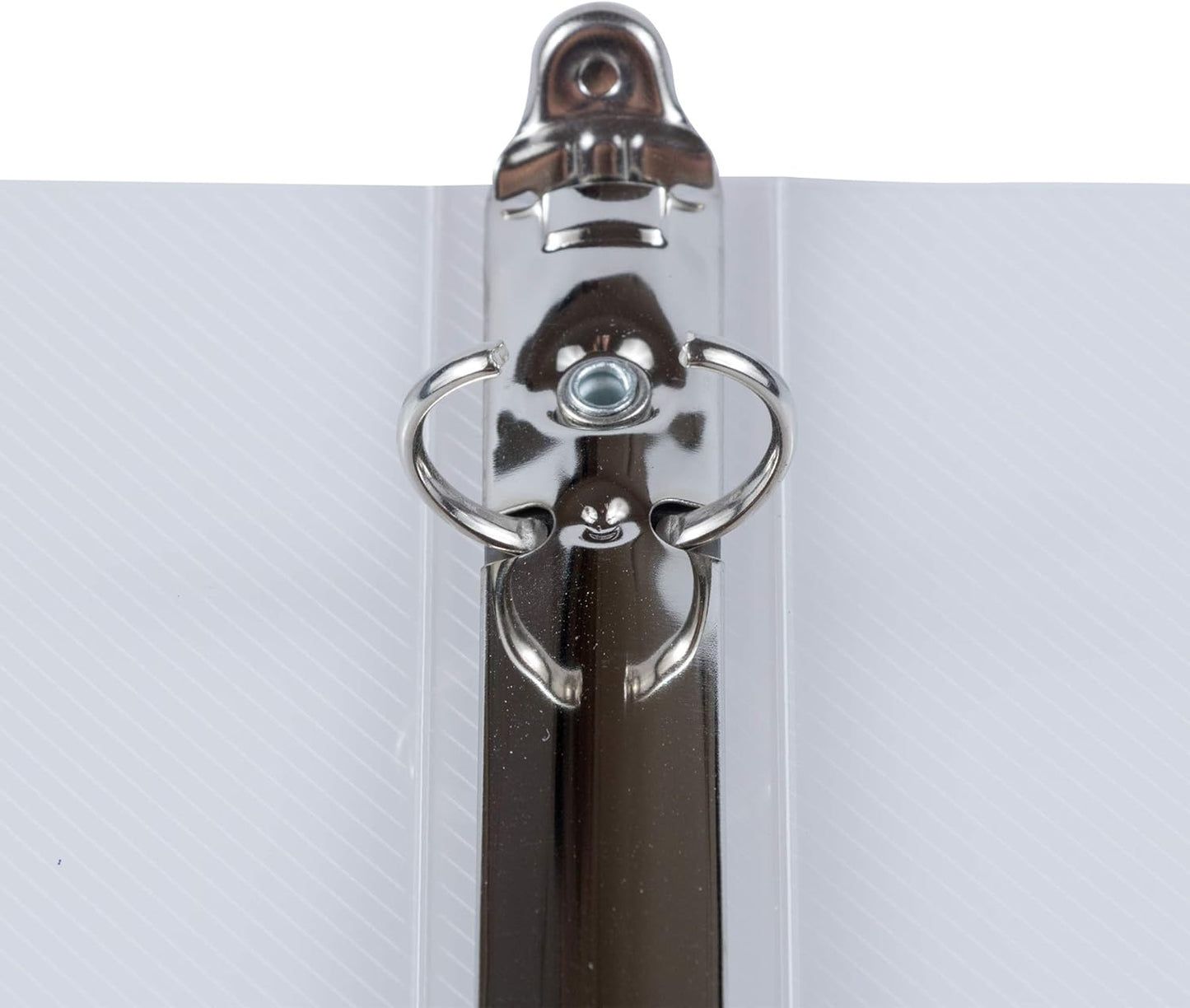 JAM PAPER Plastic 0.75 inch Binder - Clear 3 Ring Binder - Sold Individually