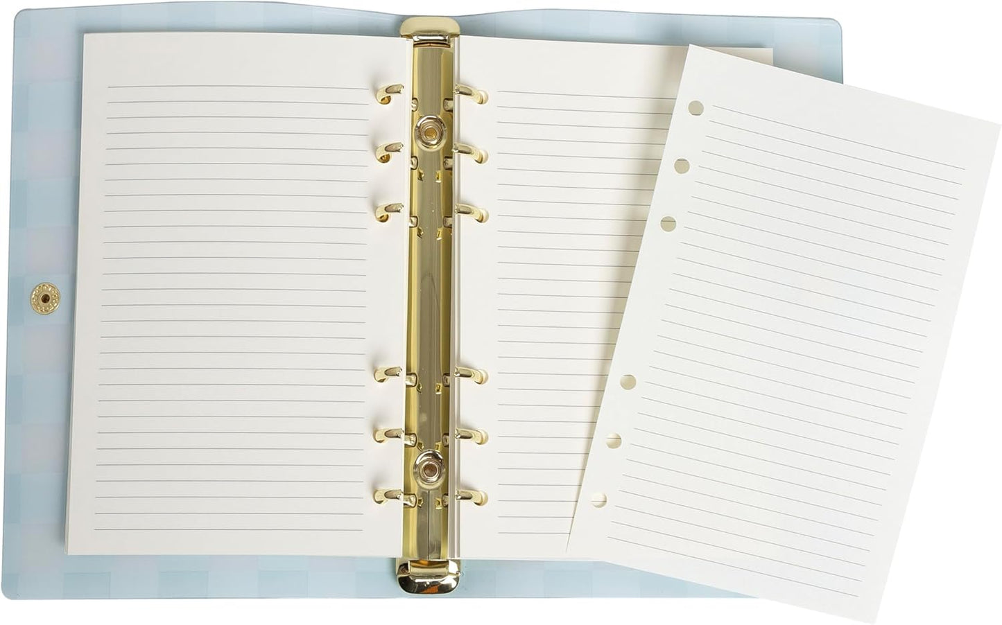 Pearhead Blue Matchbook Hardcover Journal, 6x8 College-Ruled Lined Notebook, 200 Pages, Trendy Writing Journal for Work, School & Everyday Notes