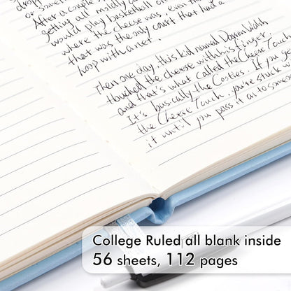 feela 3 Pack Pocket Notebook Journals with 3 Black Pens, A6 Mini Cute Small Journal Notebook Bulk Hardcover College Ruled Notepad with Pen Holder for Office School Supplies, 3.5”x 5.5”, Gray