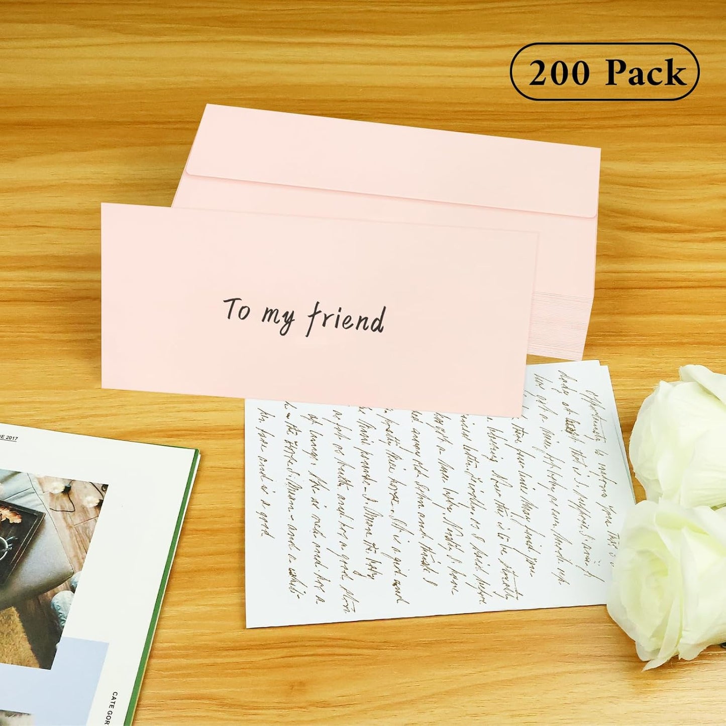 50 Pack #10 Business Envelopes, Sage Green Standard Envelopes Self Seal, Letter Size Mailing Envelopes for Checks Letters Invoices Statements Birthday Graduation Wedding, 4 1/8 x 9 1/2 Inch