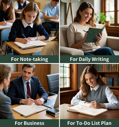 Lined Journal Notebook, A5 200 Pages Leather Journals For Writing Women & Men Travel,business,work & School,college Ruled Notebooks Hardcover Journaling Notebooks Daily Diary, 5.7'' X 8.3''-Purple