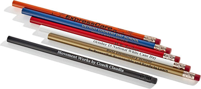 Pencil Guy Promotional Personalized Imprinted Round Pencils.-500 per box