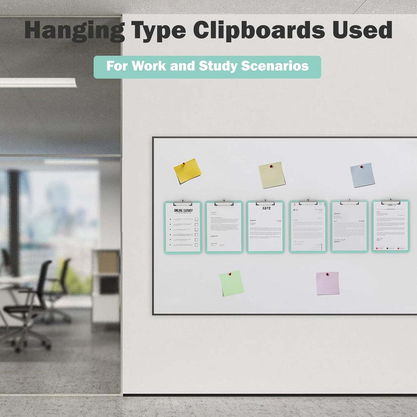 Plastic Clipboards 2 Pack, A4 Black Clip Board 8.5x11 for Classroom, Students, Kid, Woman, Size 9" x 12.5" with Low Profile Clip, Office & School Supply