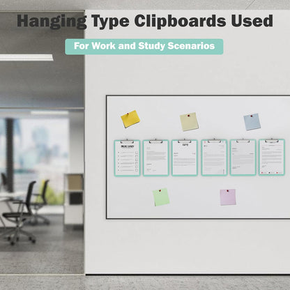 Plastic Clipboards 2 Pack, A4 Black Clip Board 8.5x11 for Classroom, Students, Kid, Woman, Size 9" x 12.5" with Low Profile Clip, Office & School Supply