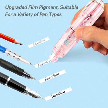 White Correction Tape,Refillable Retractable Quick Dry Aesthetic Cute Correction Tape Pen, with Easy to Use Mini Small Pen Shaped Applicator (refillable)