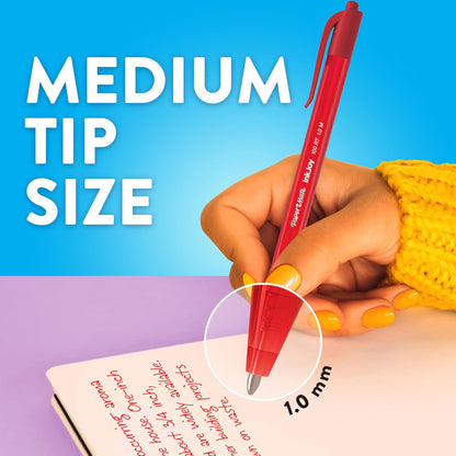 Paper Mate InkJoy 100RT Retractable Ballpoint Pens, Medium Point (1.0mm), Black, 20 Count - Writing, Journaling, Note-Taking, Office Supplies