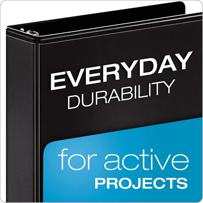 Cardinal Binder Performer with ClearVue Covers, 1.5" Round Rings, 350-Sheet Capacity, White
