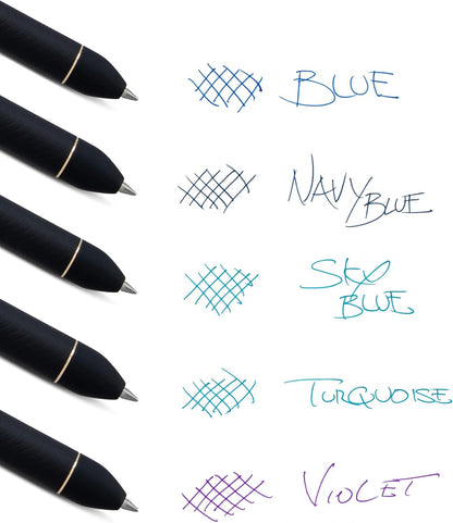 Pentel EnerGel Kuro Shades of the Ocean, Retractable Liquid Gel Pen, Assorted Ink Colors, Pack of 5 (BL437OCNPF5)