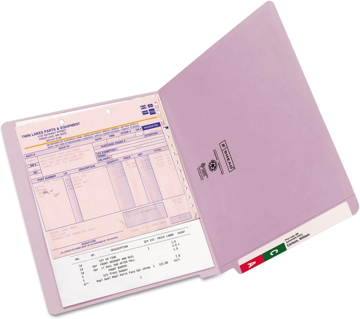 Smead End Tab File Folder, Shelf-Master Reinforced Straight-Cut Tab, Letter Size, Green, 100 per Box (25110)