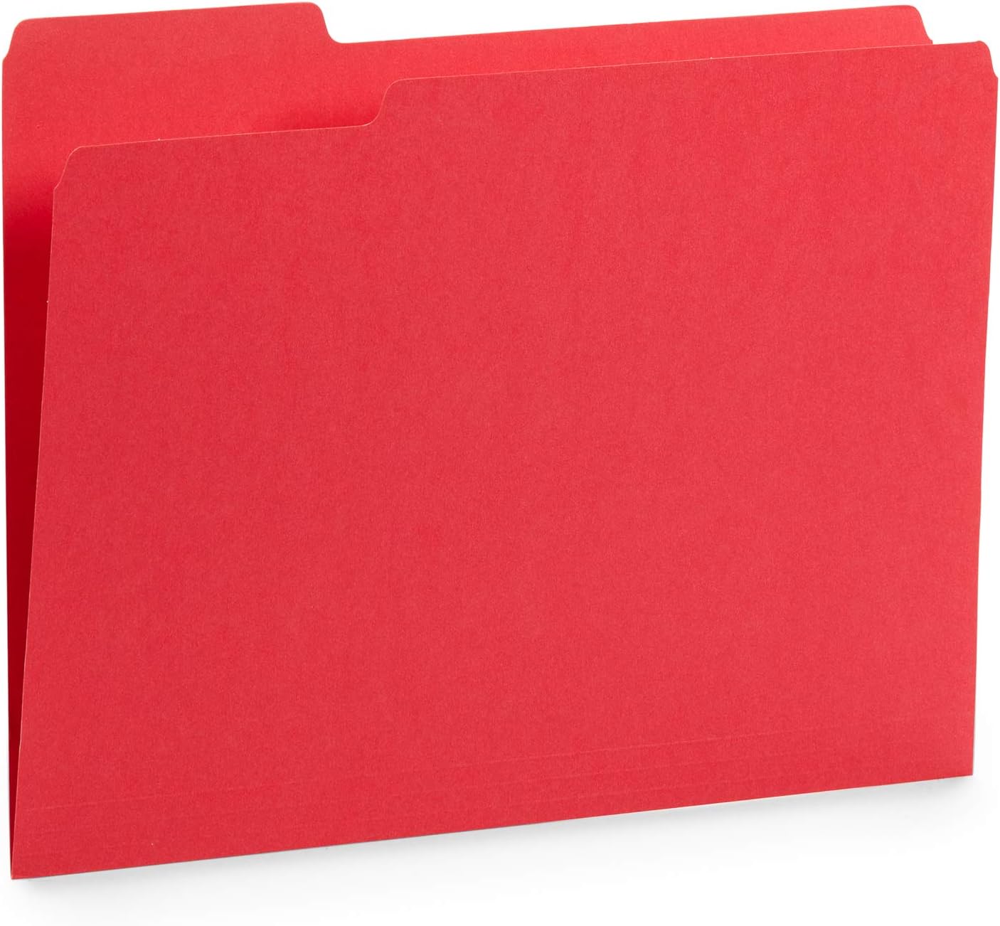 File Folder, 1/3 Cut Tab, Letter Size, Yellow, Great for Organizing and Easy File Storage, 100 Per Box