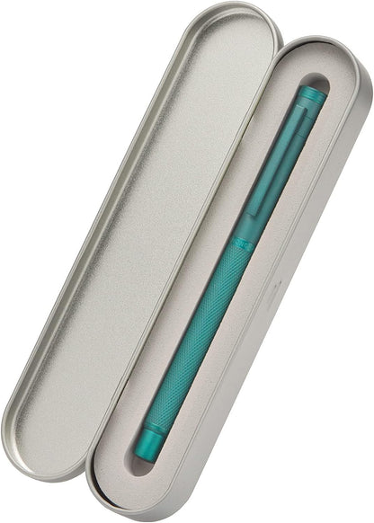 Hongdian Matte Black Forest Rollerball Pen with Schmidt Black Ink Refill, Classic Design with Metal Case for Business Signature