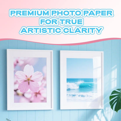 Uinkit 37lb Thin Flyer Paper Glossy 8.5x11 Inkjet 100 Sheets Single Side DIY Chip Bag 135gsm Printer Picture for Inkjet Printer with Dye Ink Letter size A4 Brochure (8.5X11X100)