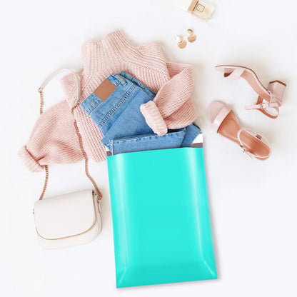 Fuxury Poly Mailers 14.5x19 Inch 50pc Shipping Bags for Small Business Mailing Envelopes for Clothing,Self Seal Shipping Envelopes Waterproof Poly bags Durable Packaging Bags Light Pink