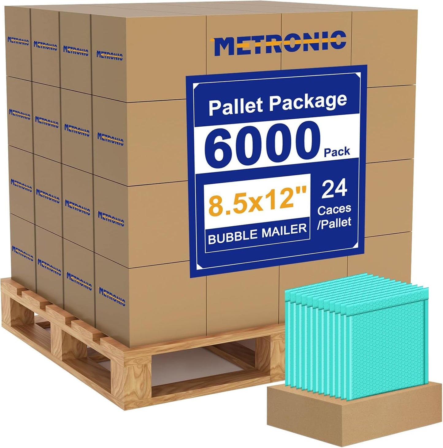Metronic Bubble Mailers 8.5x12" 40 Pack Black Padded Envelopes Usable Size 8.5 x 11" Strong Adhesion Bubble Envelopes Medium Mailing Envelopes Bubble Padded for Small Business Shipping Books Clothes