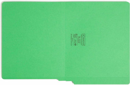 Smead End Tab File Folder, Shelf-Master Reinforced Straight-Cut Tab, Letter Size, Green, 100 per Box (25110)
