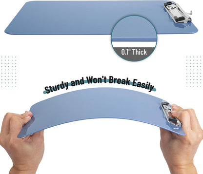 Mr. Pen- Plastic Clipboard, 12.5" x 9", 2 Pack, Clipboard Plastic, Low-Profile Metal Clip with Retractable Hanging Hole