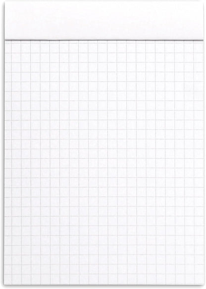 Rhodia Head Stapled Pad No16 A5, Ruled + Margin, 148x210mm-Black