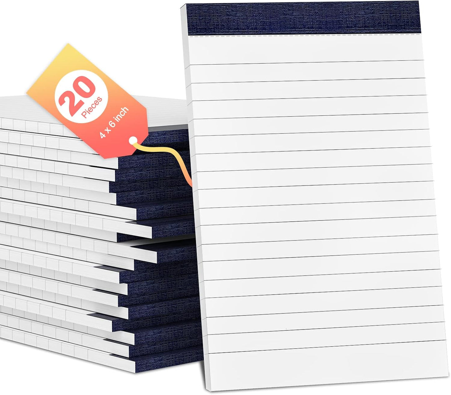 10 Pack Small Note Pads 3x5 Lined Writing Pads Mini Notepads Small Pads of Paper 3x5 With 30 Sheets per Notepad 80Gsm Paper Pads Mini Legal Pads 3x5 Inch Pocket Notebook for Taking Notes and Reminders