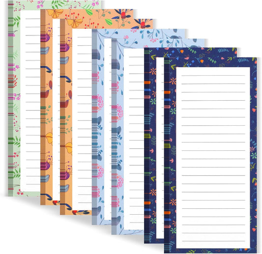 AZUREAL 7P Magnetic Notepads for Refrigerator, 30 Pages/Book Grocery List Magnet Pad for Fridge, Design Magnetic List Pad for Fridge, Grocery List Notepad, List, To-Do Memos