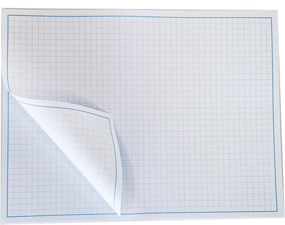 Reskid Blueprint and Graph Paper Pad - 50 Sheets Per Pad - 70lb Text - For Drawing, Designing, and More - Perfect Tool for Young Artists, Budding Designers, and Classroom Use (1, 12x18)