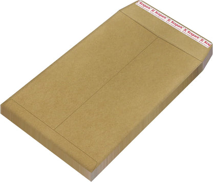 Xxcxpark 250 PCS 6x9 inches Security Catalog Envelopes Printable Self Seal Envelopes, Anti Tear brown Kraft Envelopes for Invitation Cards, Pictures, Photos, Documents