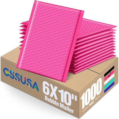 GSSUSA Black Bubble Mailers 4x8 Inches 50 Pack, Usable Size 4X7" Bubble Envelopes for Small Business, Padded Envelope, Shipping Mailers, Packaging Bags, Mailing Envelopes, Shipping Supplies