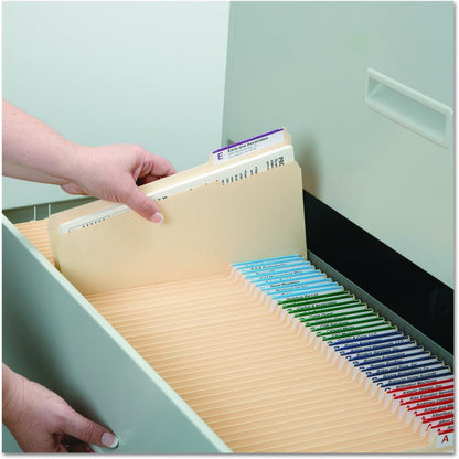 Smead Fastener File Folder, 2-Pack, Reinforced 1/3-Cut Tab Right Position, Letter Size, Manila, 50 per Box (14538)