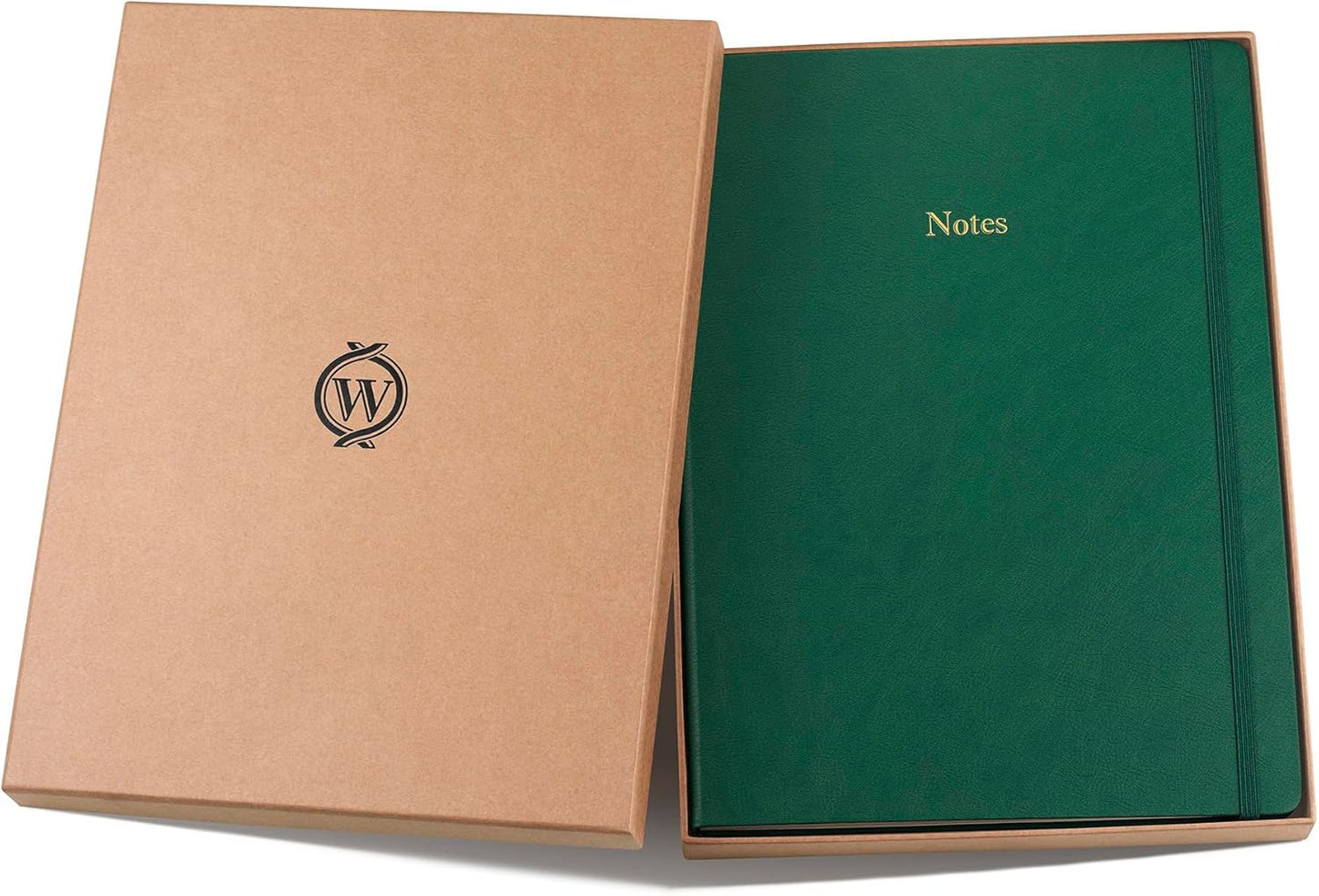 Wykeham's Executive Notebook – 8.5" x 12" – Customization Available (Personalized Black – Lined)