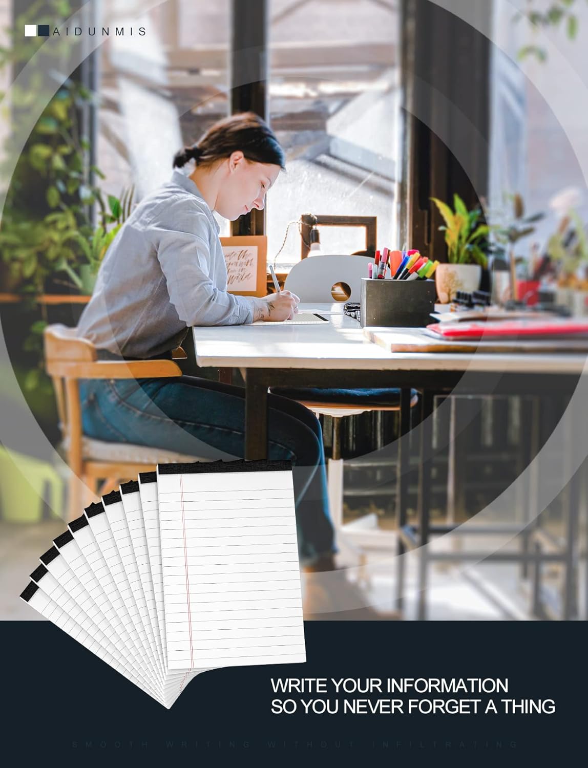 Small Note Pads 4x6 Mini Notepads 4x6 Lined Writing Pads of Paper 4x6 Memo Pads 4x6 Small Paper Pads 4 x 6 Scratch Pads 4x6 Server Pads 4x6 Small Pocket Notebook 6 Pack Server Note Pads 30 Sheets/Pad