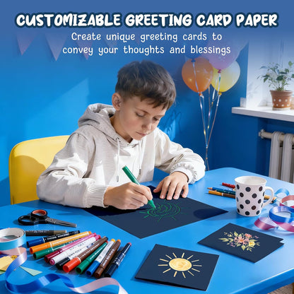 40 Sheets Cream Cardstock Paper 8.5 x 11, Ivory Cardstock Printer Paper 8.5x11, Off White Card Stock Paper 8.5 x 11, 200 GSM Construction Paper for DIY Cards, Greeting Cards, Wedding Invitations
