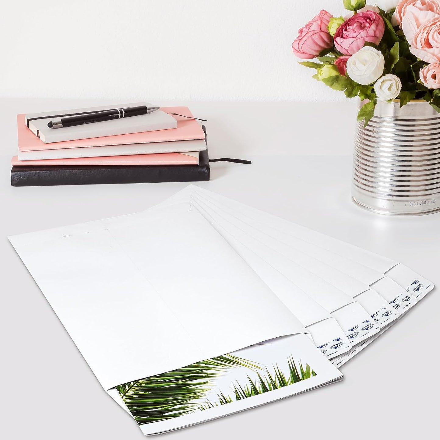 ValBox 6x9 Self Seal Security Catalog Envelopes 250 Count Small White Envelopes for Mailing, Storage and Organizing
