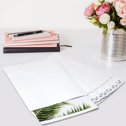 ValBox 6x9 Self Seal Security Catalog Envelopes 250 Count Small White Envelopes for Mailing, Storage and Organizing