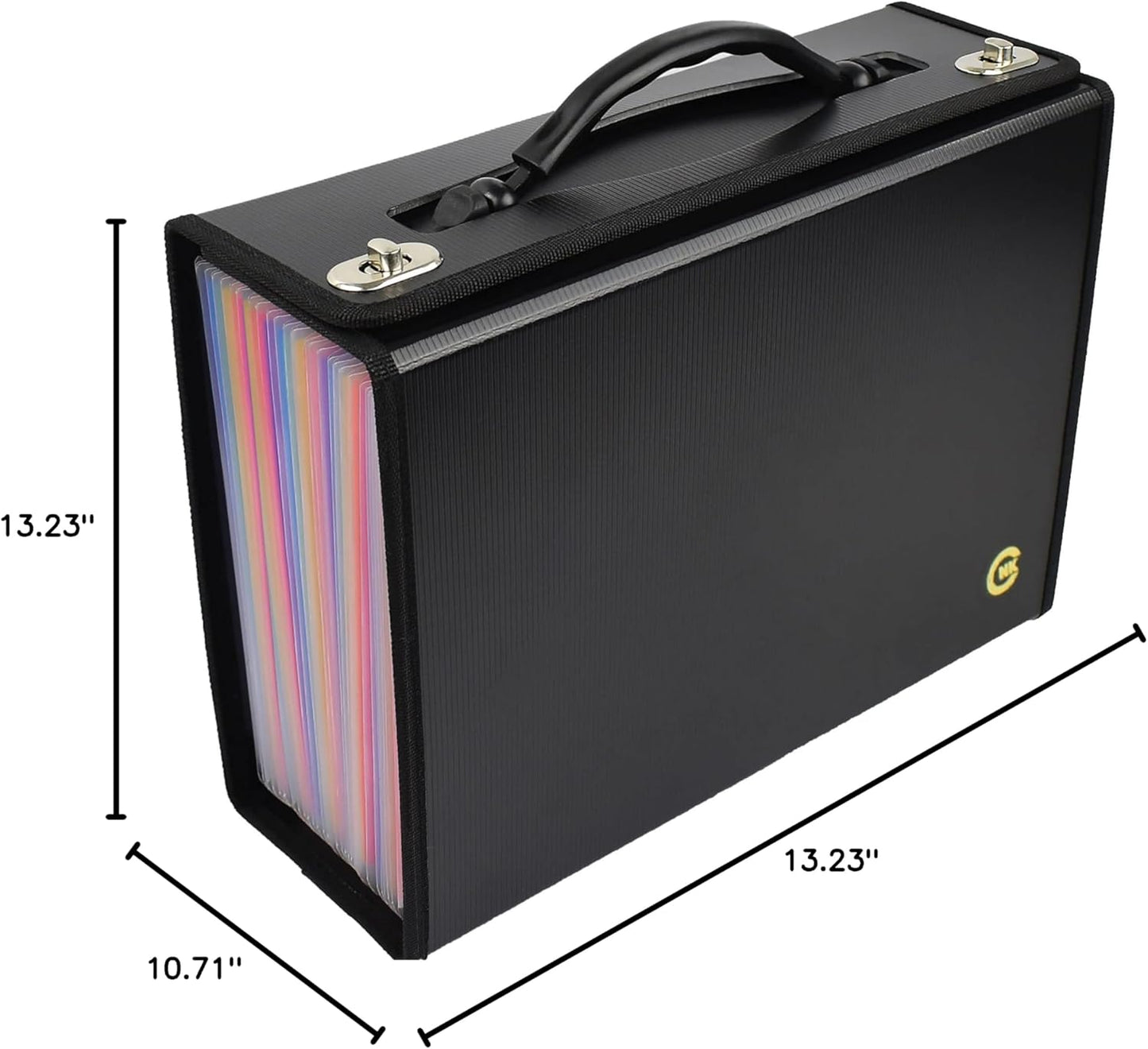 CNK Accordion File Folders with 24 Pockets Organizer for Document Paper Storage Folder Documents Expanding Binder Folio Pocket Receipt Filing Expandable Files Dividers Labels Letter Durable Handle