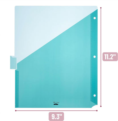 Mr. Pen- Binder Dividers with Pockets and Tabs, 1 Set, 8 Tabs/Set, Colorful, 3 Ring Binder Dividers with Tabs and Pockets on Both Sides