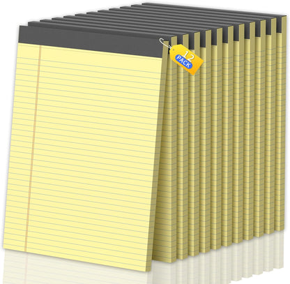 Legal Pads 8.5 X11, Narrow Ruled Notepads, 2 Pack, 50 Sheet/Pad, White Legal Pads, Tear Off Notepad, Perforated Writing Pad, Notebook Paper College Ruled, Notepads for Office Home School, Notepad