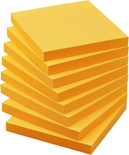 Sticky Notes 3x3 Self-Stick Notes Bright Colors Sticky Notes 8 Pads 80 Sheet/Pad (Blue)