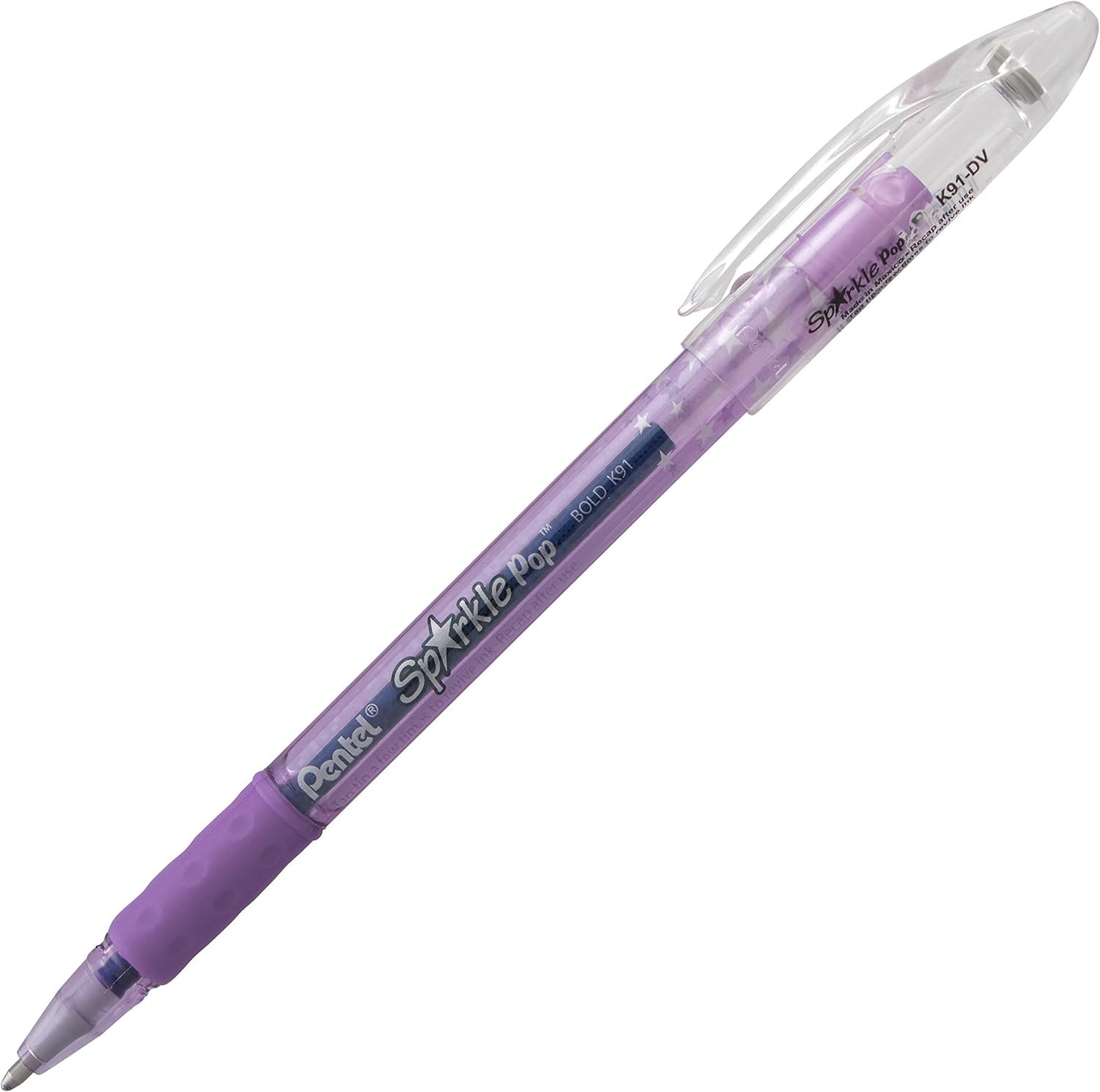 Pentel Sparkle Pop Metallic Gel Pen, (1.0mm) Bold Line, Assorted Colors, Pack of 8 (K91BP8M)