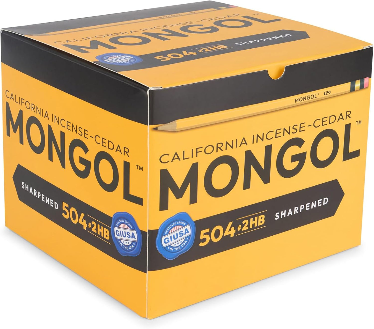 Mongol Classic Incense Cedar #2 Pencil - 12-Pack – Pre-sharpened, European Graphite Core, US Grown Cedar, Smudge Free Eraser – Nontoxic PMA Certified