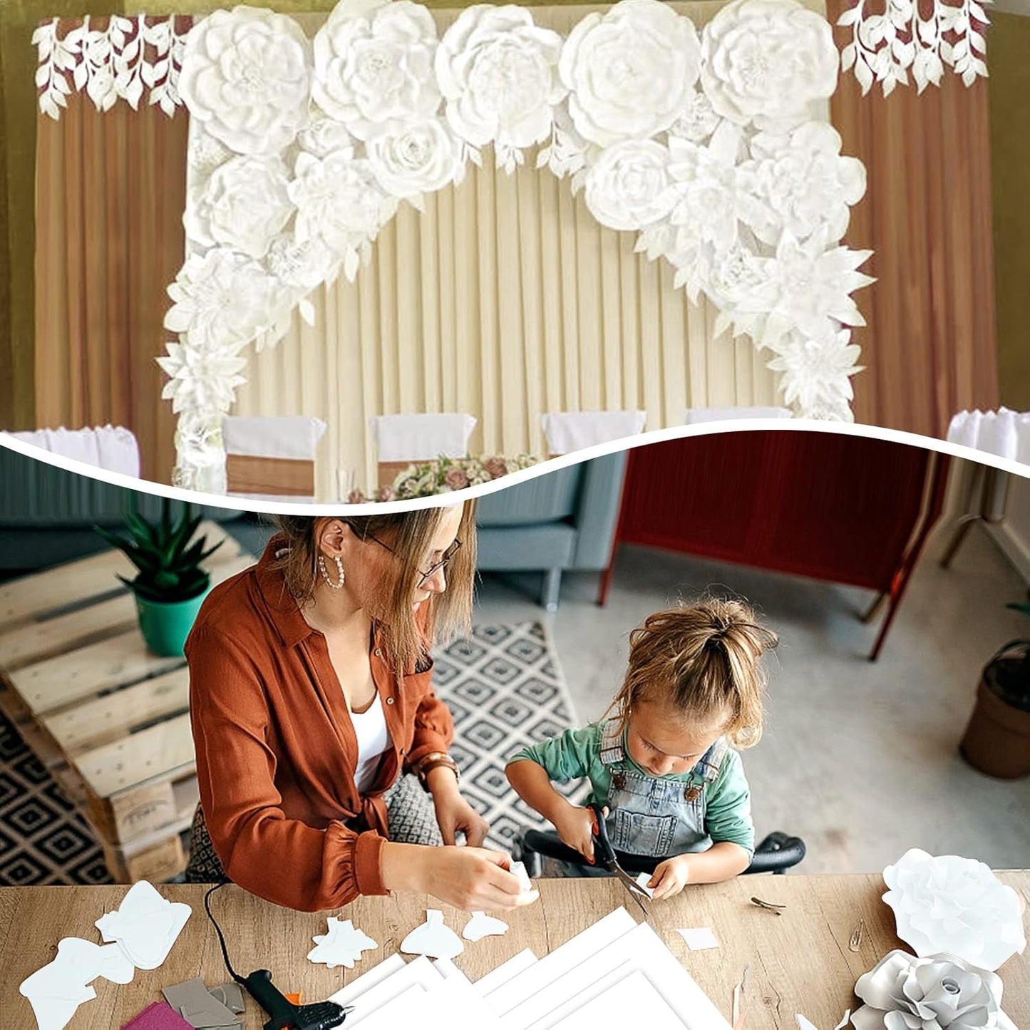 24 Sheets Cream Cardstock 8.5 x 11 Off White Paper, Goefun Ivory Card Stock Printer Paper for Cards Making, Office Printing, Certificate