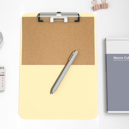 Hongri Plastic Clipboard, White 8.5x11" Clipboard, A4 Letter Size Clipboards for Nurses, Students, Office and Women, Clipboard with Pen Holder and Low Profile Clip, Size 12.5 x 9 Inch(White)