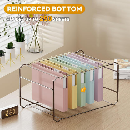 Letter Size Hanging File Folders Extra Capacity,2" Expandable Plastic Hanging File Organizer for Filing Cabinet Office Home,12 Pack Sturdy Pastel Heavy Duty Hang Folder with Tabs,for File Box