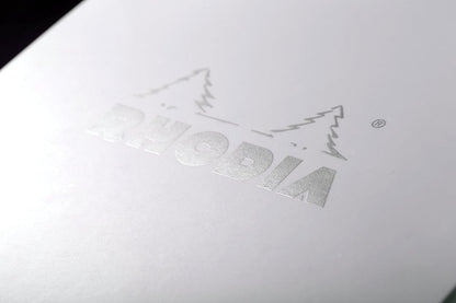 Rodia Rhodia cf12201 Notepad, No. 12 (3.3 x 4.7 inches (8.5 x 12 cm), 80 Sheets, Grid Ruled, Water Repellent Cover, Perforated, PEFC Certified, White