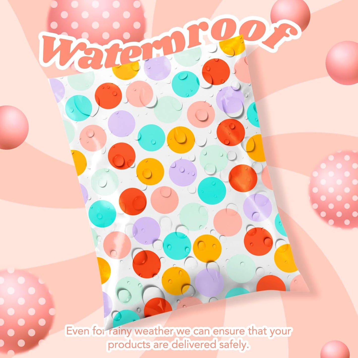 Metronic Cute Poly Mailers 10x13" 50pc Small Shipping Bags, Strong Adhesive Mailers Poly Bags for Business, Waterproof Mailing Envelopes for Packing Shipping Clothes Gifts, Gradient BluePink