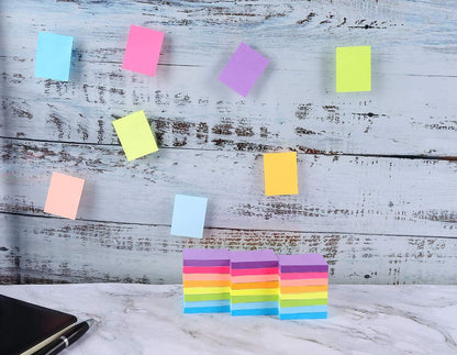 Mini Sticky Notes 1.5x2 Inches, Bright Colors Self-Stick Pads, 24 Pack, 75 Sheets/Pad,1800 Sheets
