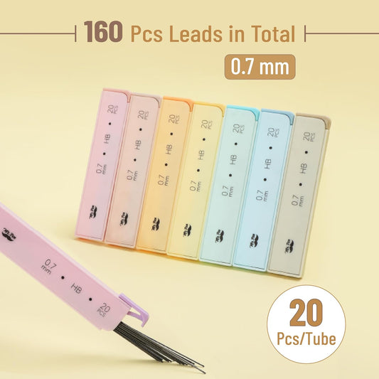 Mr. Pen- 0.7 mm Lead Refills for Mechanical Pencils, 320 pcs (20 per Tube), Black, HB Graphite Lead, Standard Mechanical Pencil Refills for Drawing and Sketching