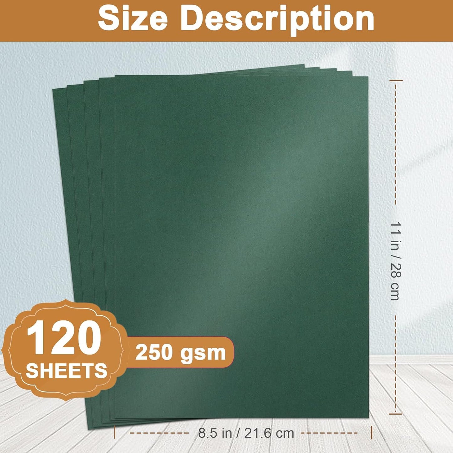Silunkia 120 Sheets Cream Shimmer Cardstock 8.5 x 11 Off White Paper, 250gsm/92lb Premium Glossy Paper Card Stock for DIY Cards Making, Wedding Invitations, Anniversaries, Business Cards, Menus