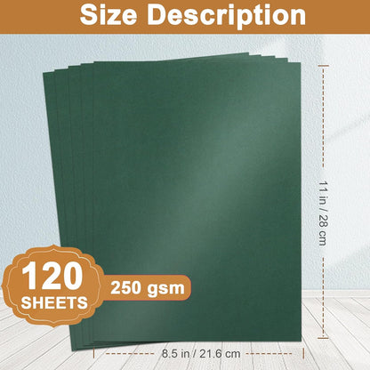 Silunkia 120 Sheets Cream Shimmer Cardstock 8.5 x 11 Off White Paper, 250gsm/92lb Premium Glossy Paper Card Stock for DIY Cards Making, Wedding Invitations, Anniversaries, Business Cards, Menus