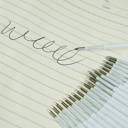 U-RIGHT 24 Pcs Ballpoint Pen Refills 1.0 mm Point Black Ink